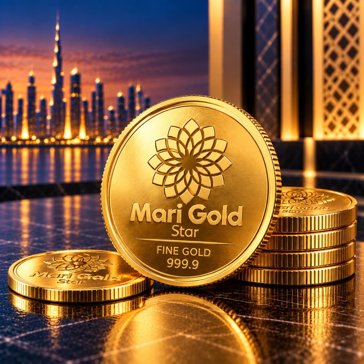 8g Burj Khalifa Gold Coin
